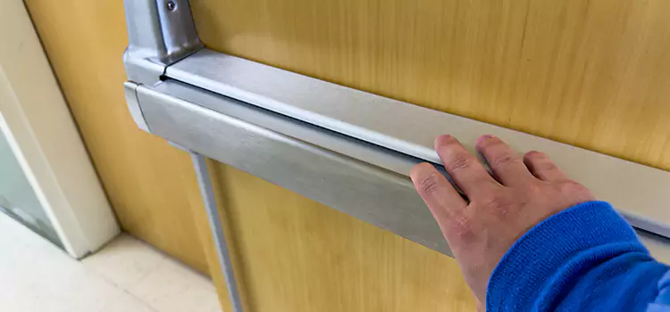 Installing a Push Bar on a Door North Chicago